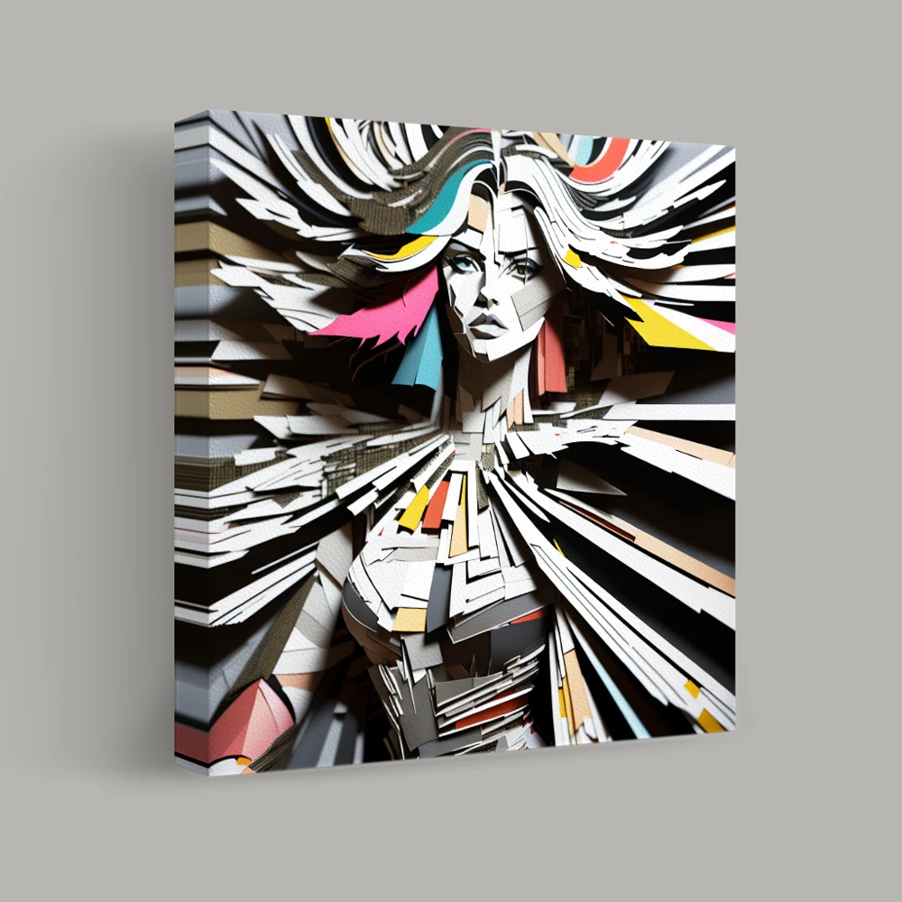 Fragmented Elegance — canvas