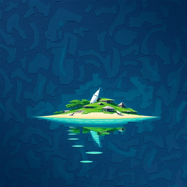 Solitude on Azure Waters
