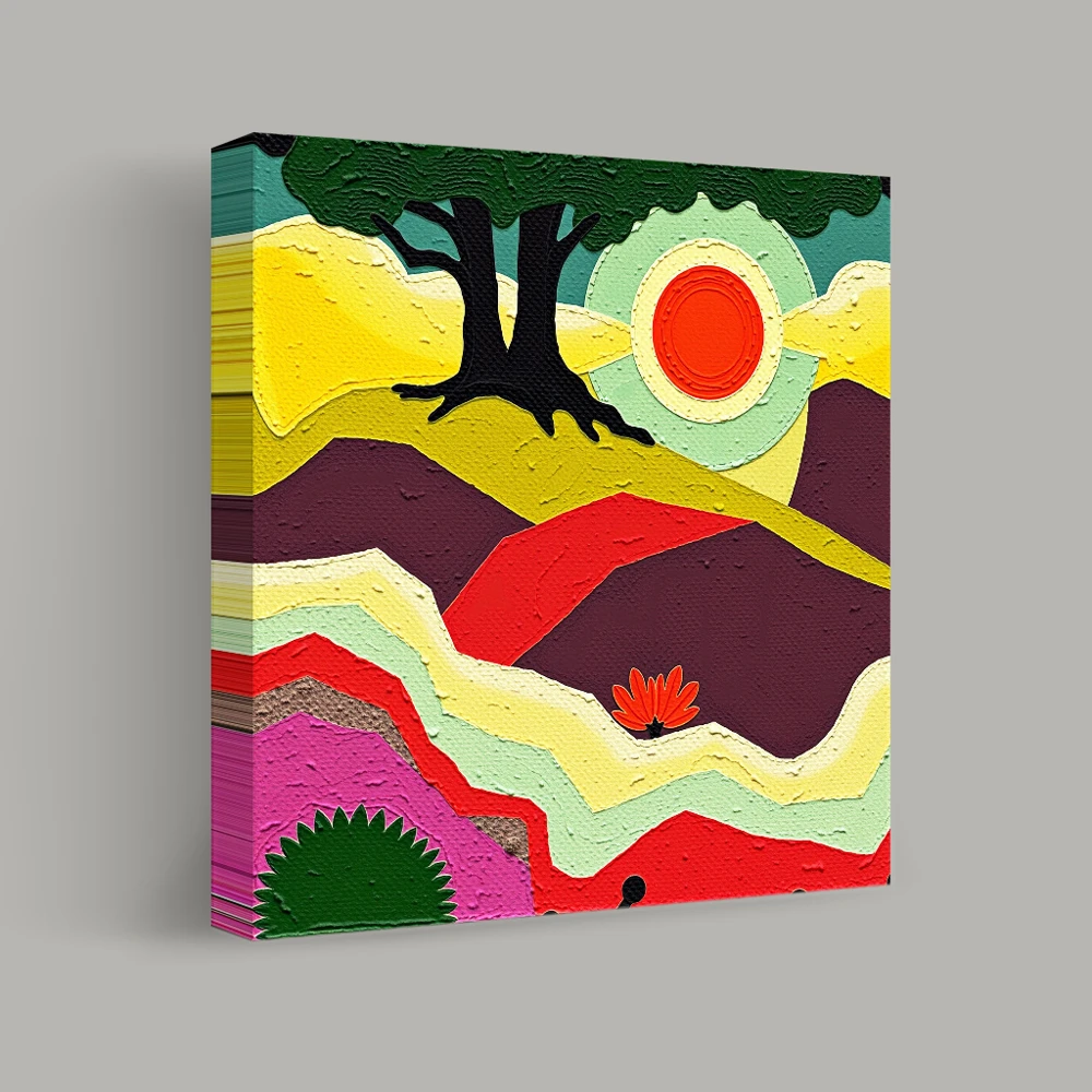 Colors of a Cosmic Sunset — canvas