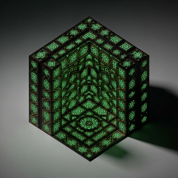 Luminous Geometric Portal view 2