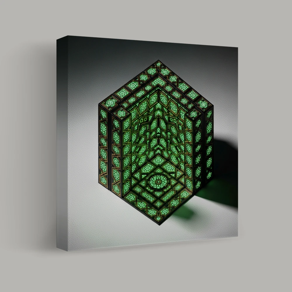 Luminous Geometric Portal — canvas