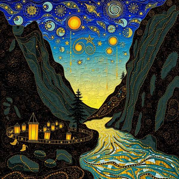 Celestial Reverie Over the Canyon