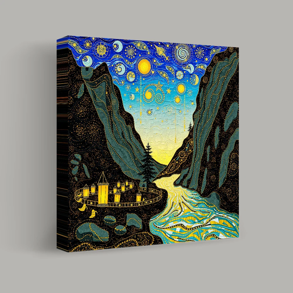 Celestial Reverie Over the Canyon — canvas