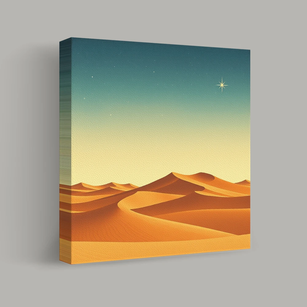 Starlight Over Distant Sands — canvas