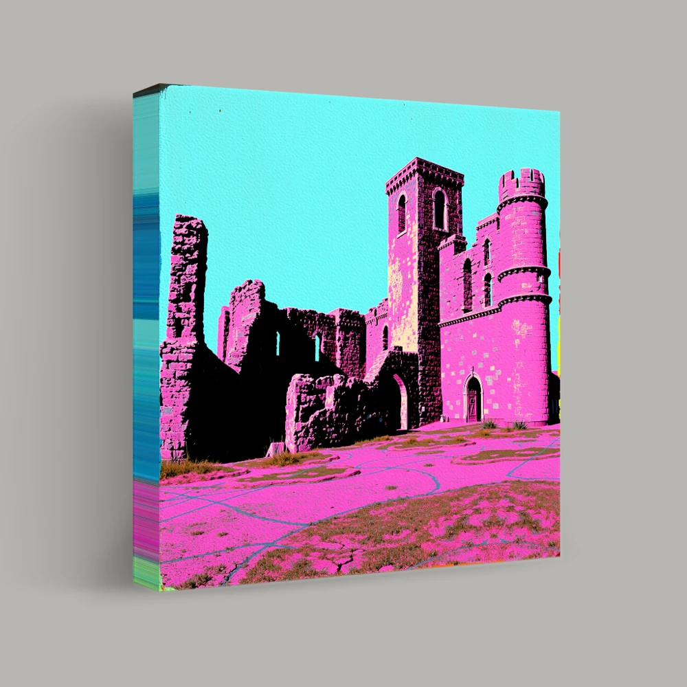 Castles in Neon Dreams — canvas