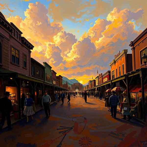 Sunset Promenade in the Old Town