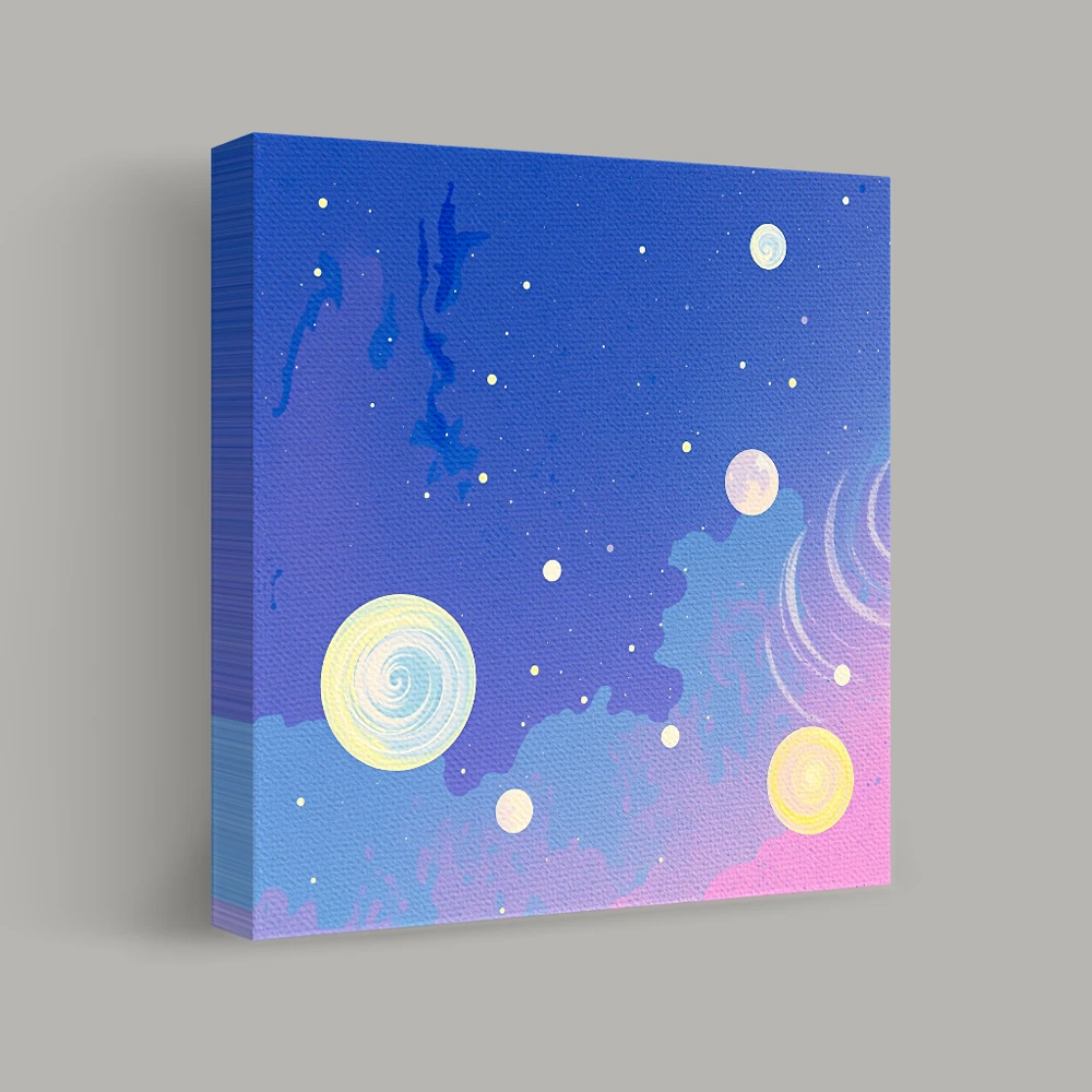 Celestial Drift — canvas