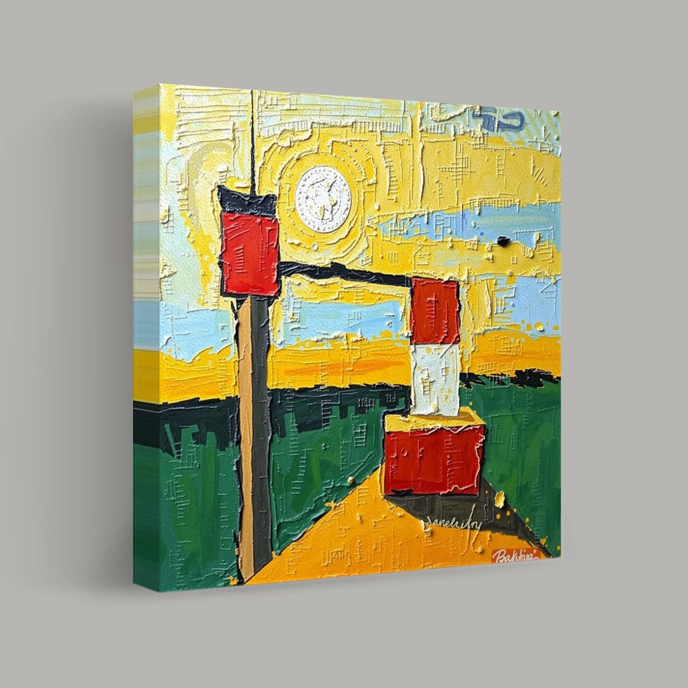Sunlit Abstract Pathway — canvas