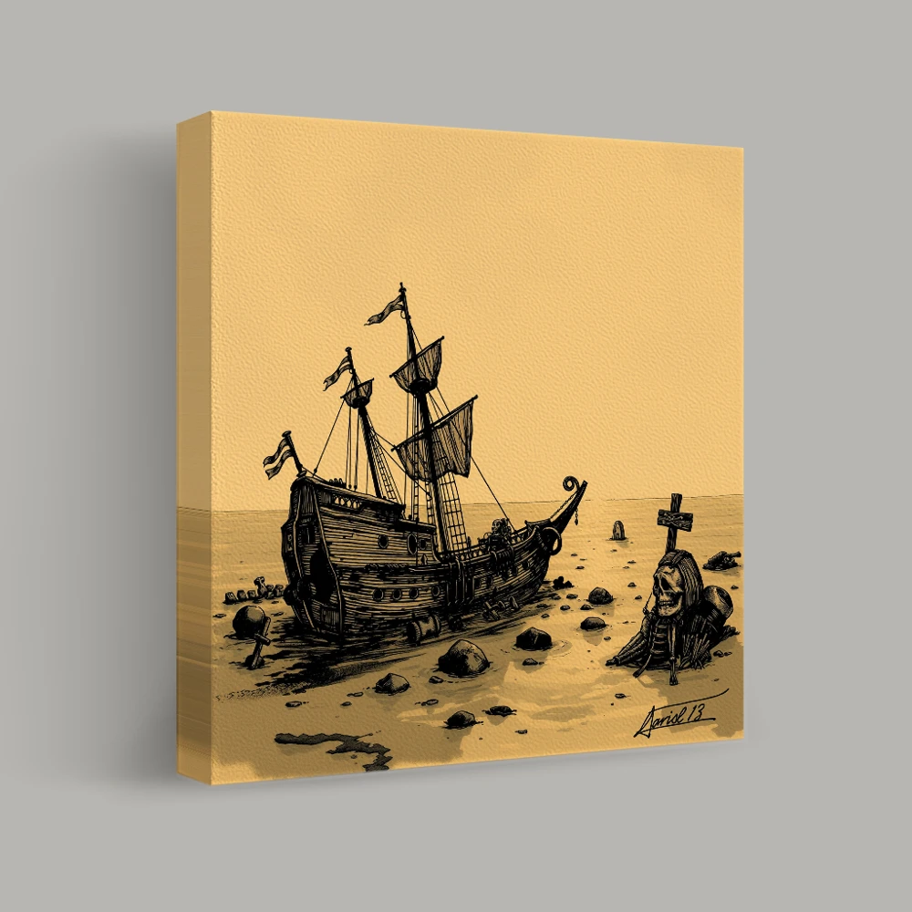 Shipwrecked Silence — canvas