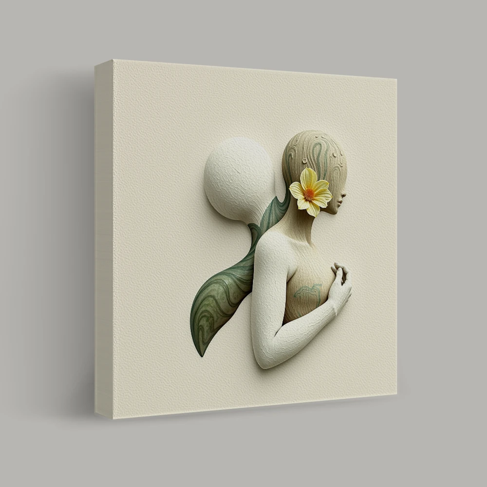 Floral Silence — canvas