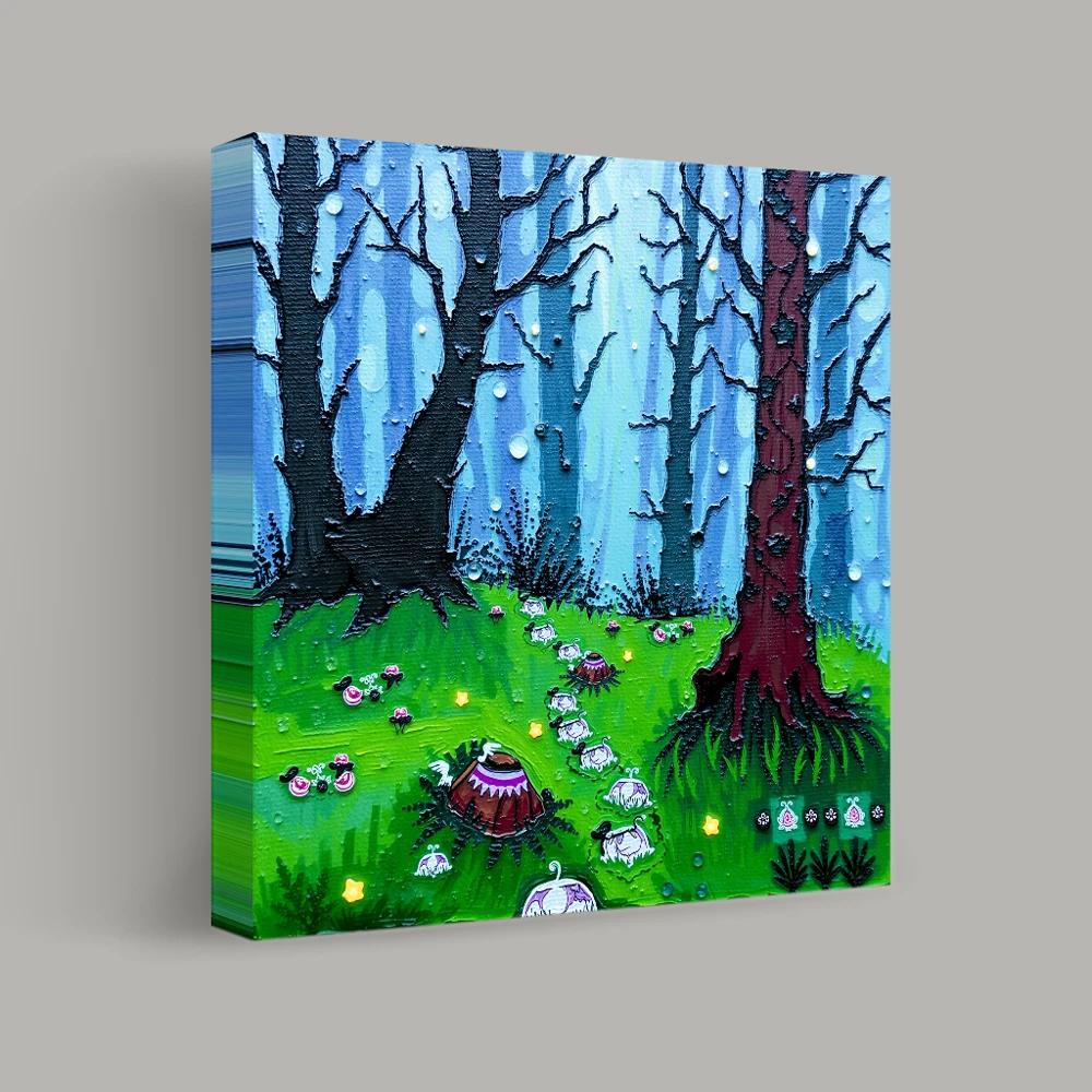 Enchanted Forest Path — canvas