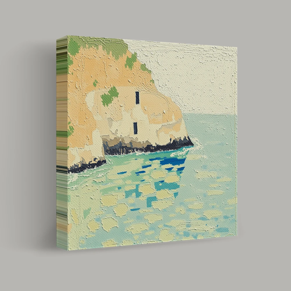 Cliffside Serenity — canvas