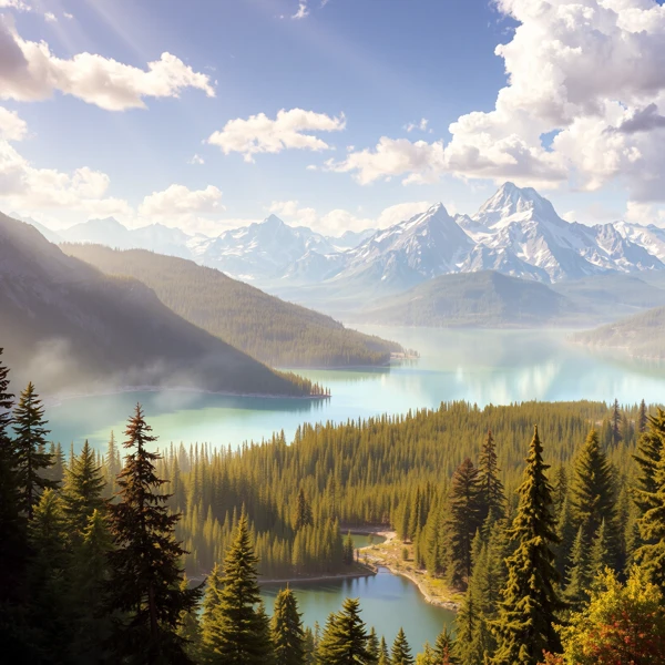 Mountain Lake Serenity