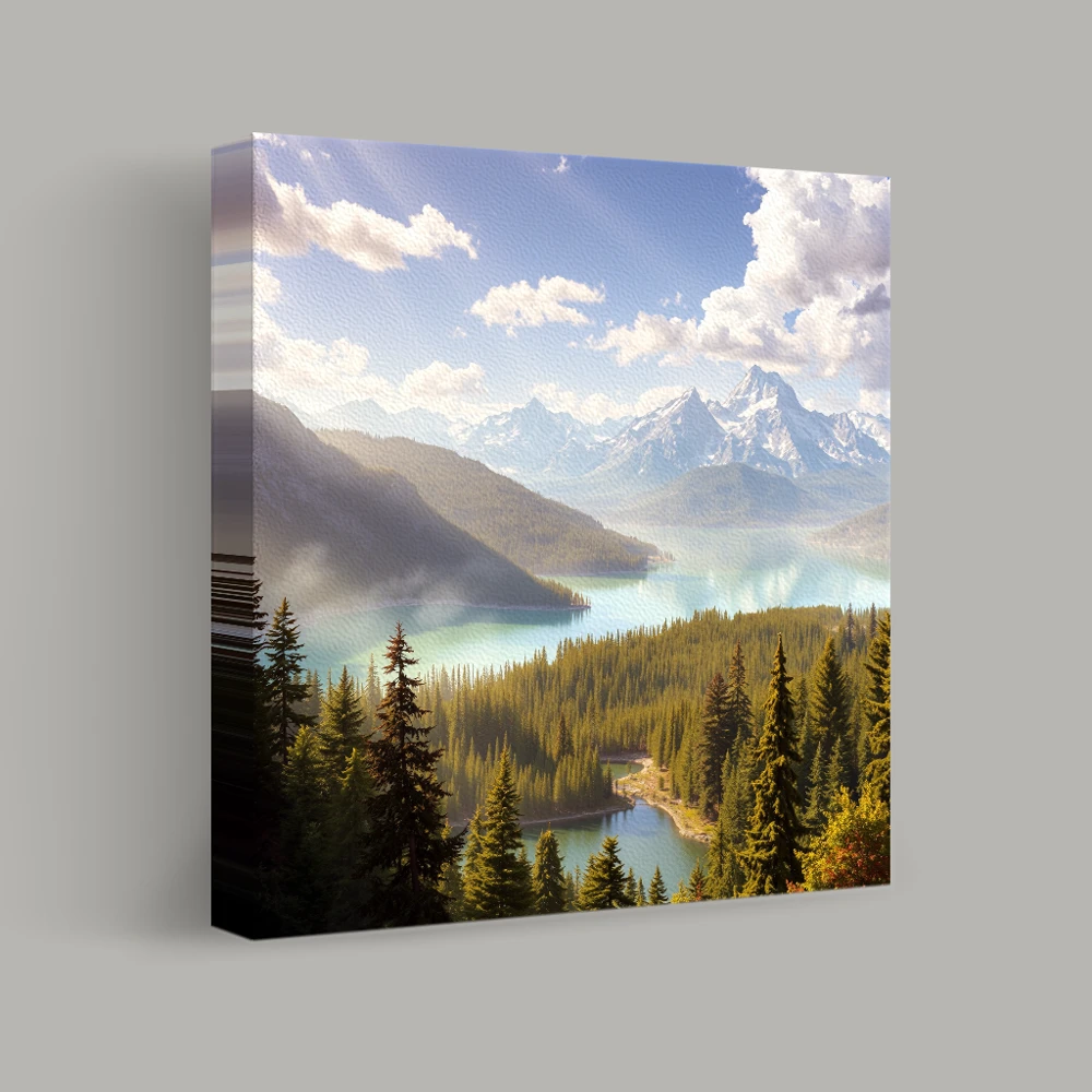 Mountain Lake Serenity — canvas