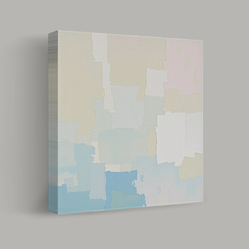 Pastel Patchwork — canvas