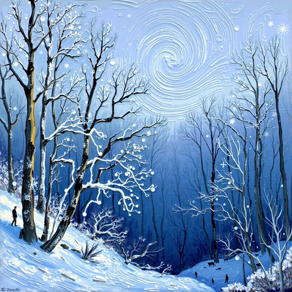 Whirling Winter Woods