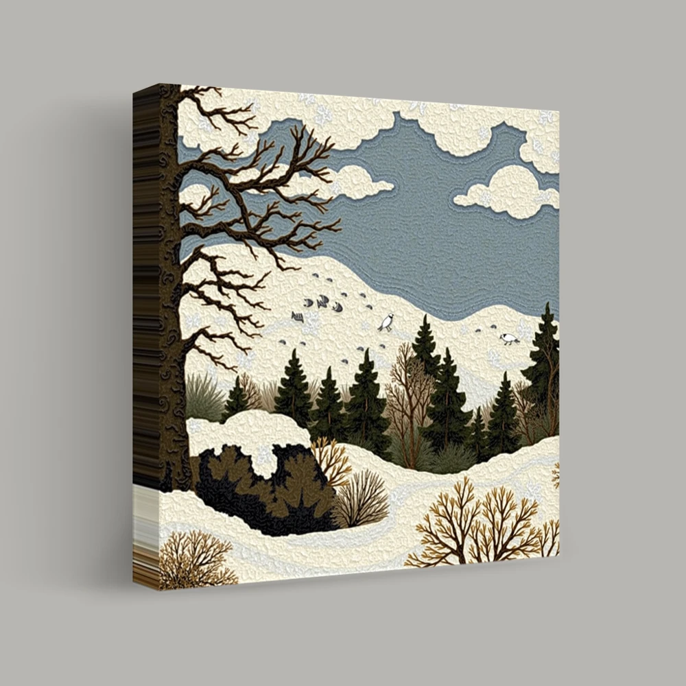 Winter's Quiet Embrace — canvas