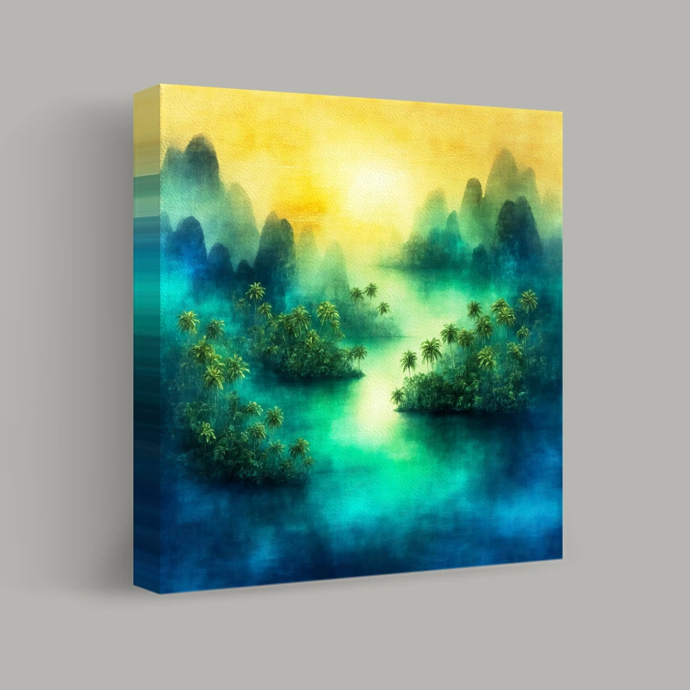 Whispering Isles at Dawn — canvas