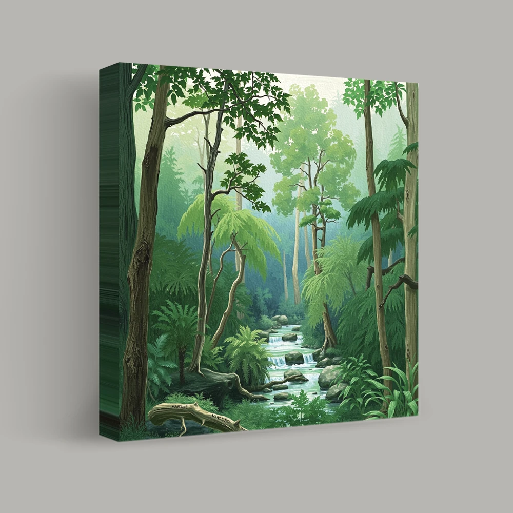 Whispering Woods and Flowing Streams — canvas