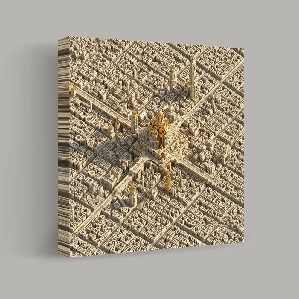 Geometric Reverence — canvas