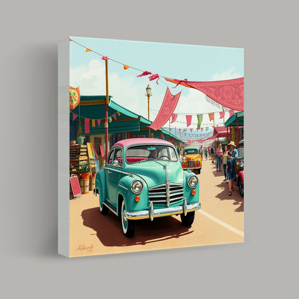 Vintage Market Festival — canvas