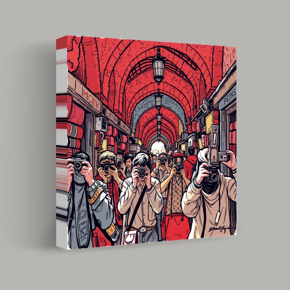The Gaze Exchange — canvas