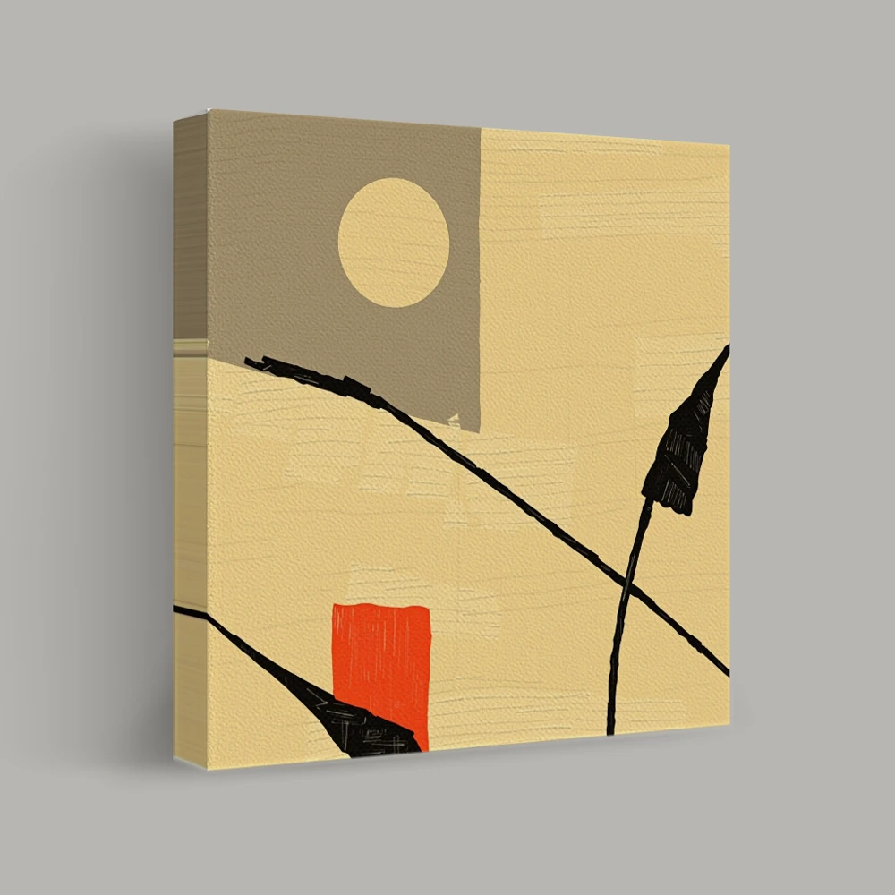 Samensmelting van Lijnen en Vormen — canvas