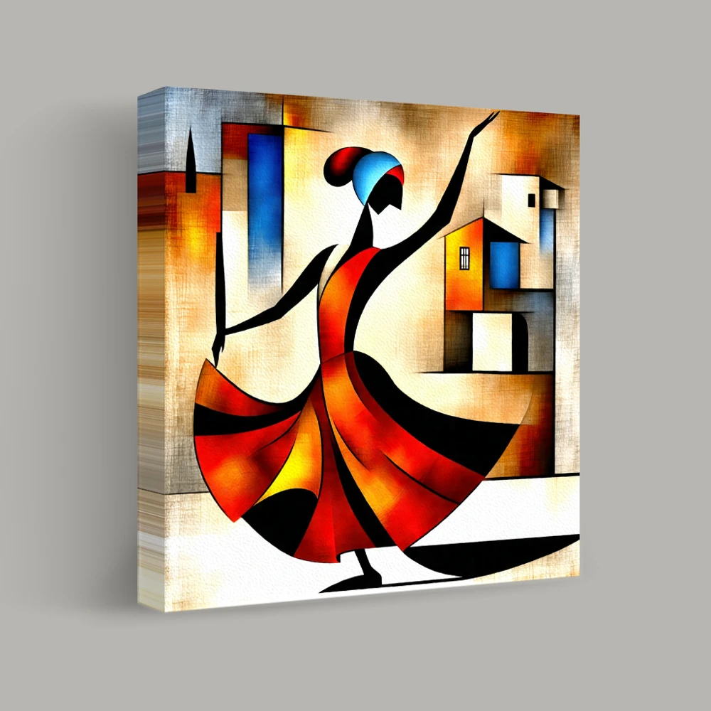 Dance of the Vibrant Night — canvas