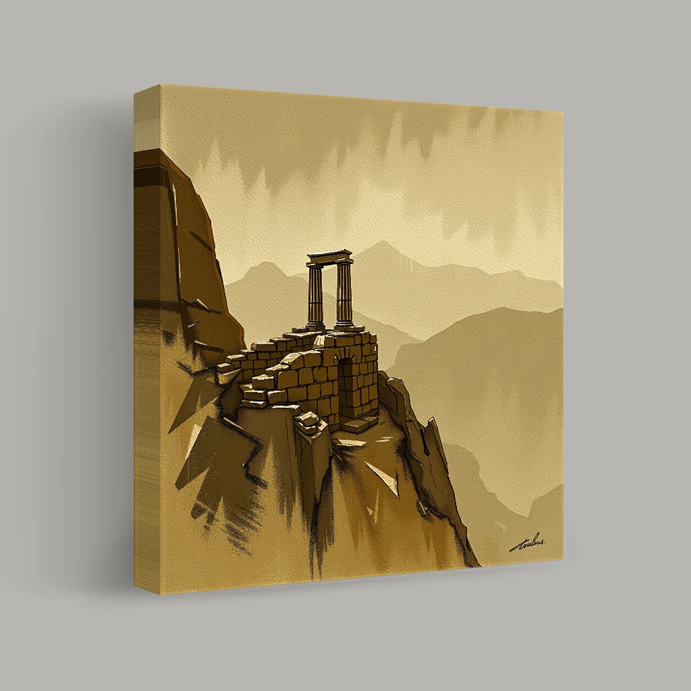 Guardians of the Lost Temple — canvas