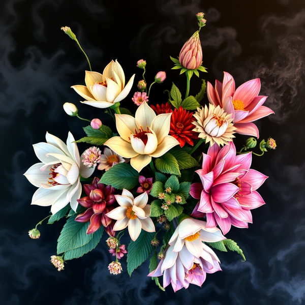 Floral Composition with Dark Undertones view 2