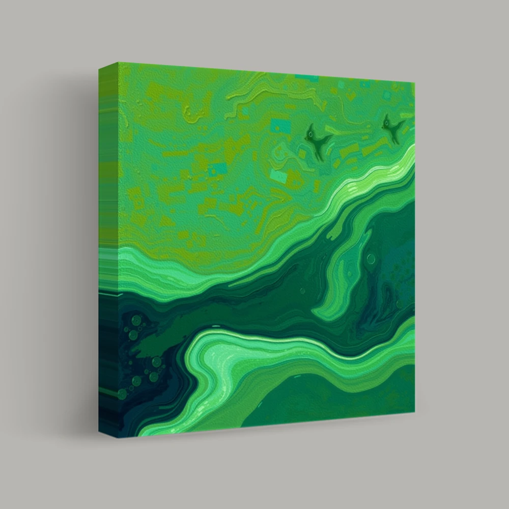 Enigmatic Green Tides — canvas