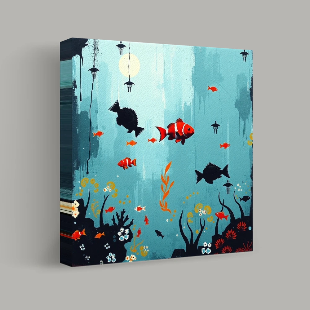 Beneath the Coral Canopy — canvas