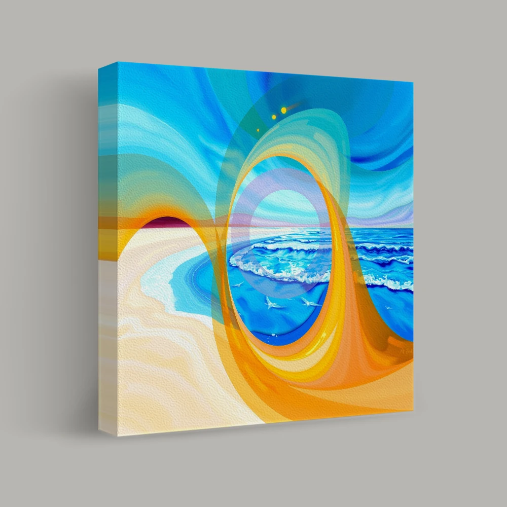 Crescent Tides — canvas