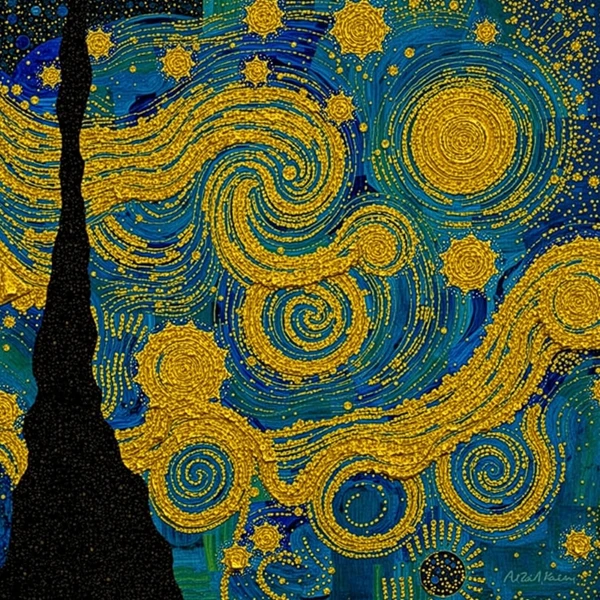 Night's Golden Whirl