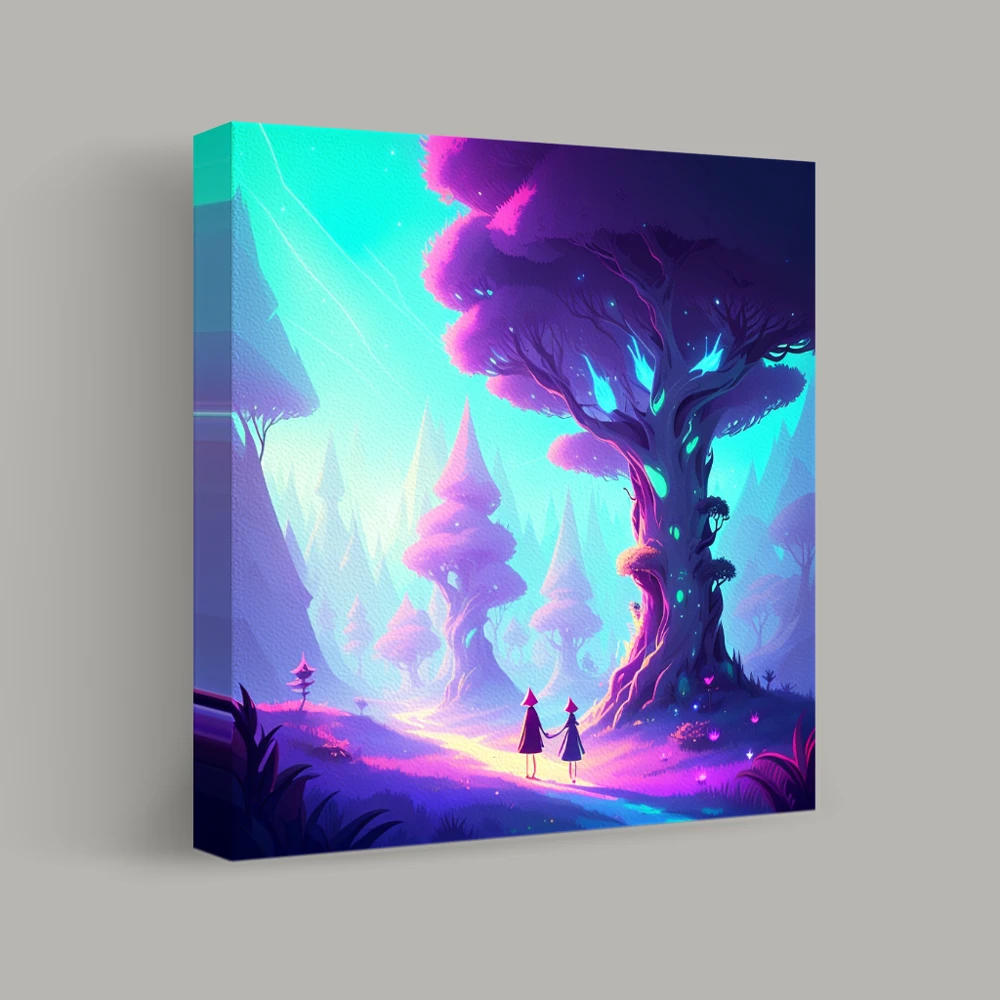 Enchanted Woodland Pathway — canvas