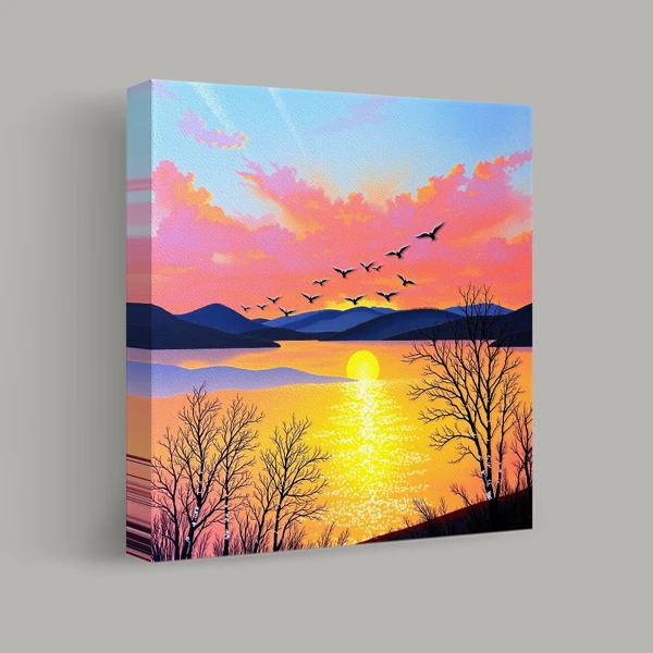 Flight Over Dusk Waters view 1