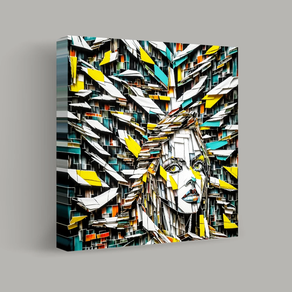 Fragmented Mosaic of Thought — canvas