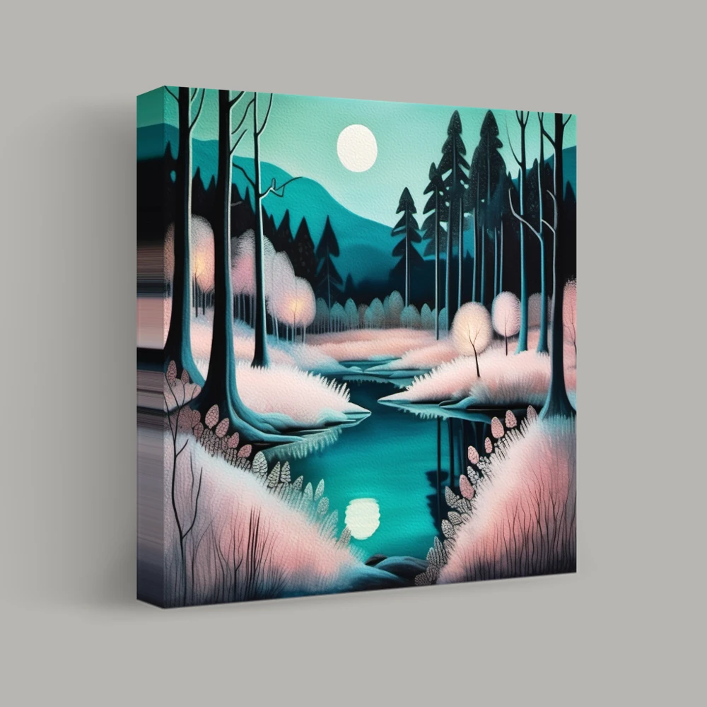 Moonlit Tranquility — canvas