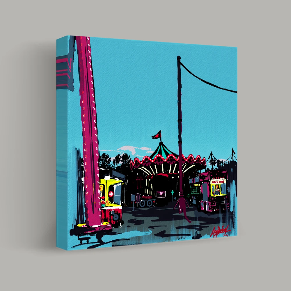 Twilight Carnival Reverie — canvas