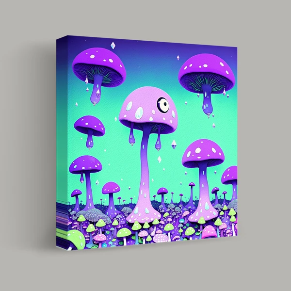 Foresta Incantata di Funghi Luminescenti