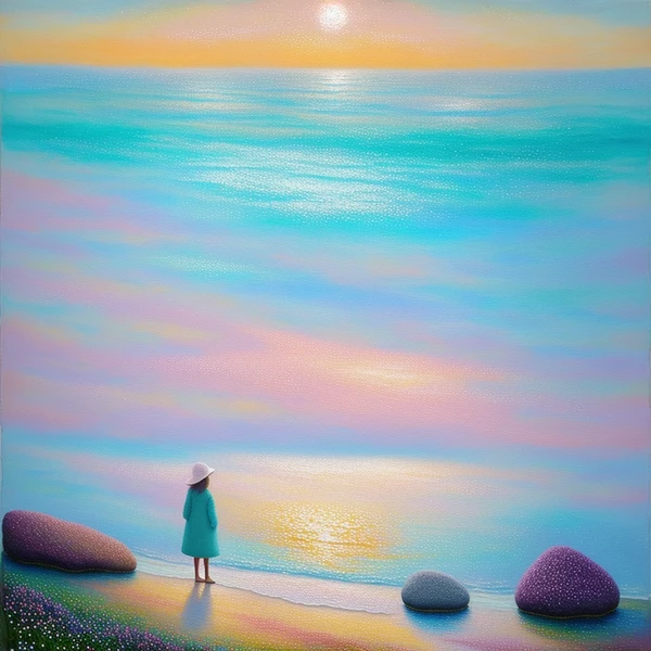Sunrise Solitude by the Sea