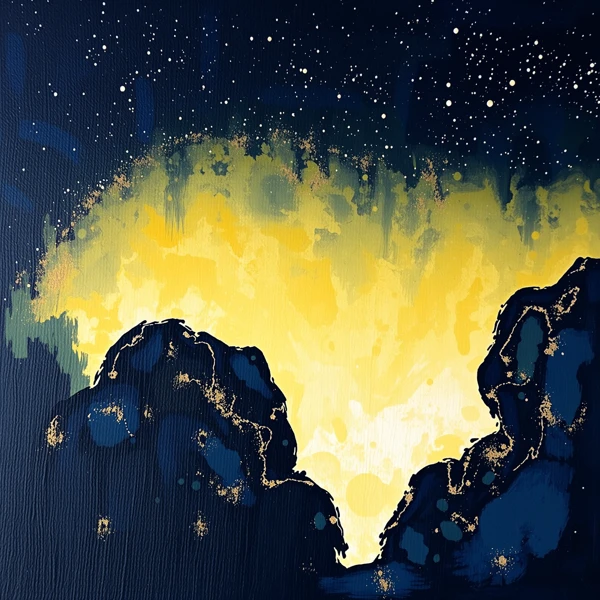 Celestial Dawn Over the Peaks