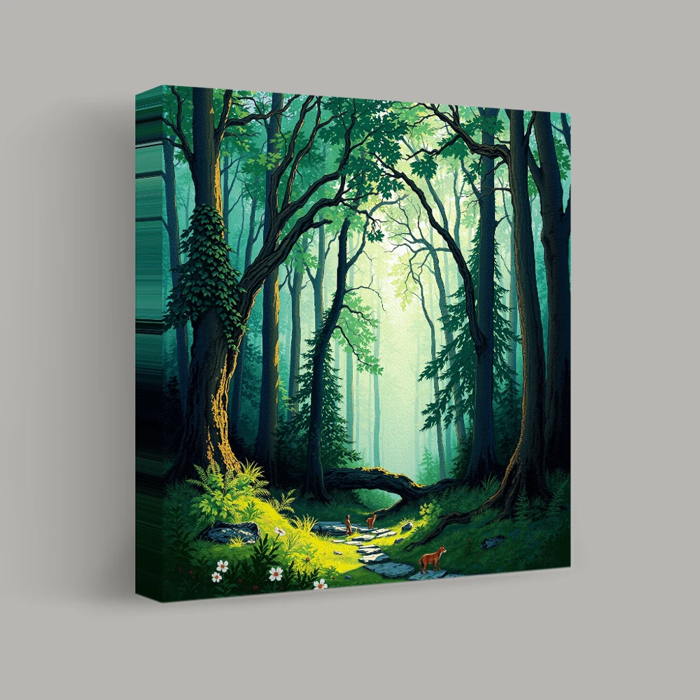 Whispers of the Enchanted Forest — canvas