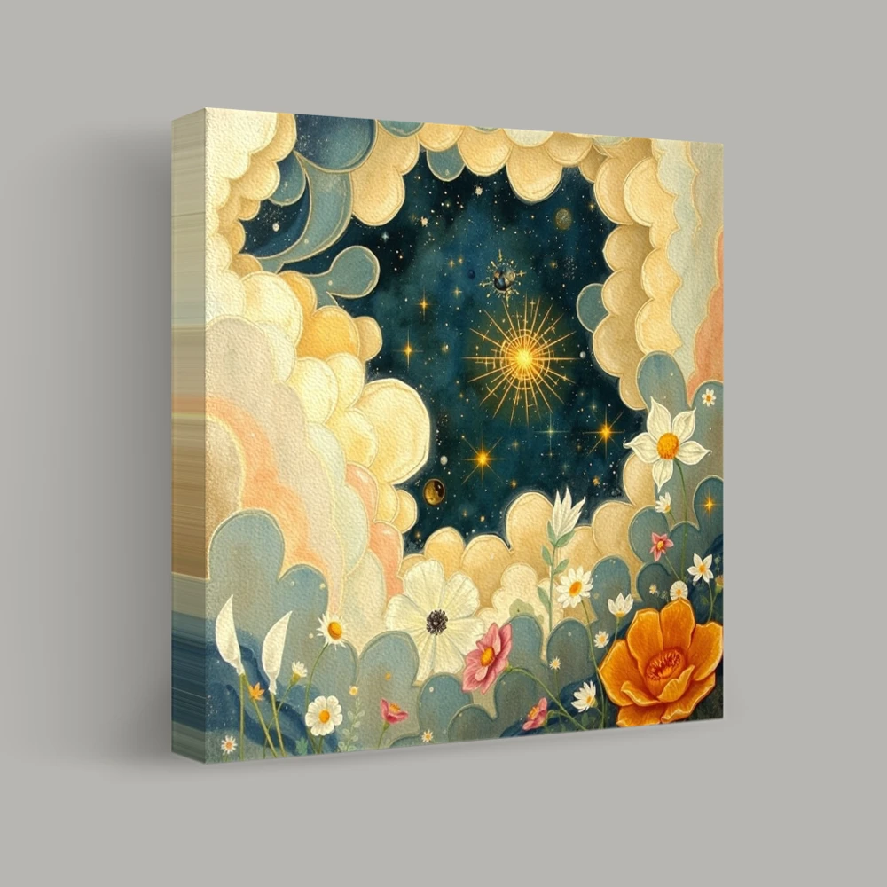 Celestial Bloom — canvas
