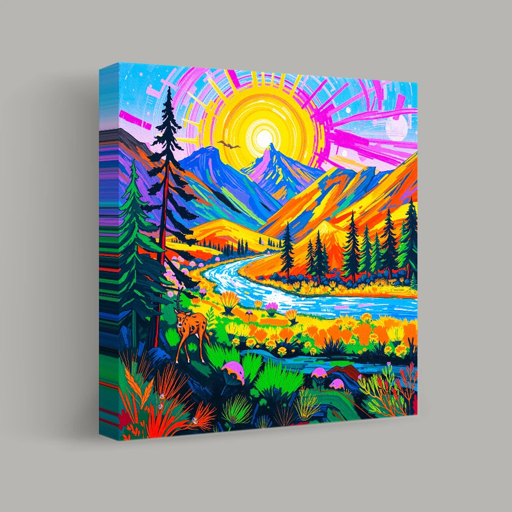 Radiant Valley Reverie — canvas