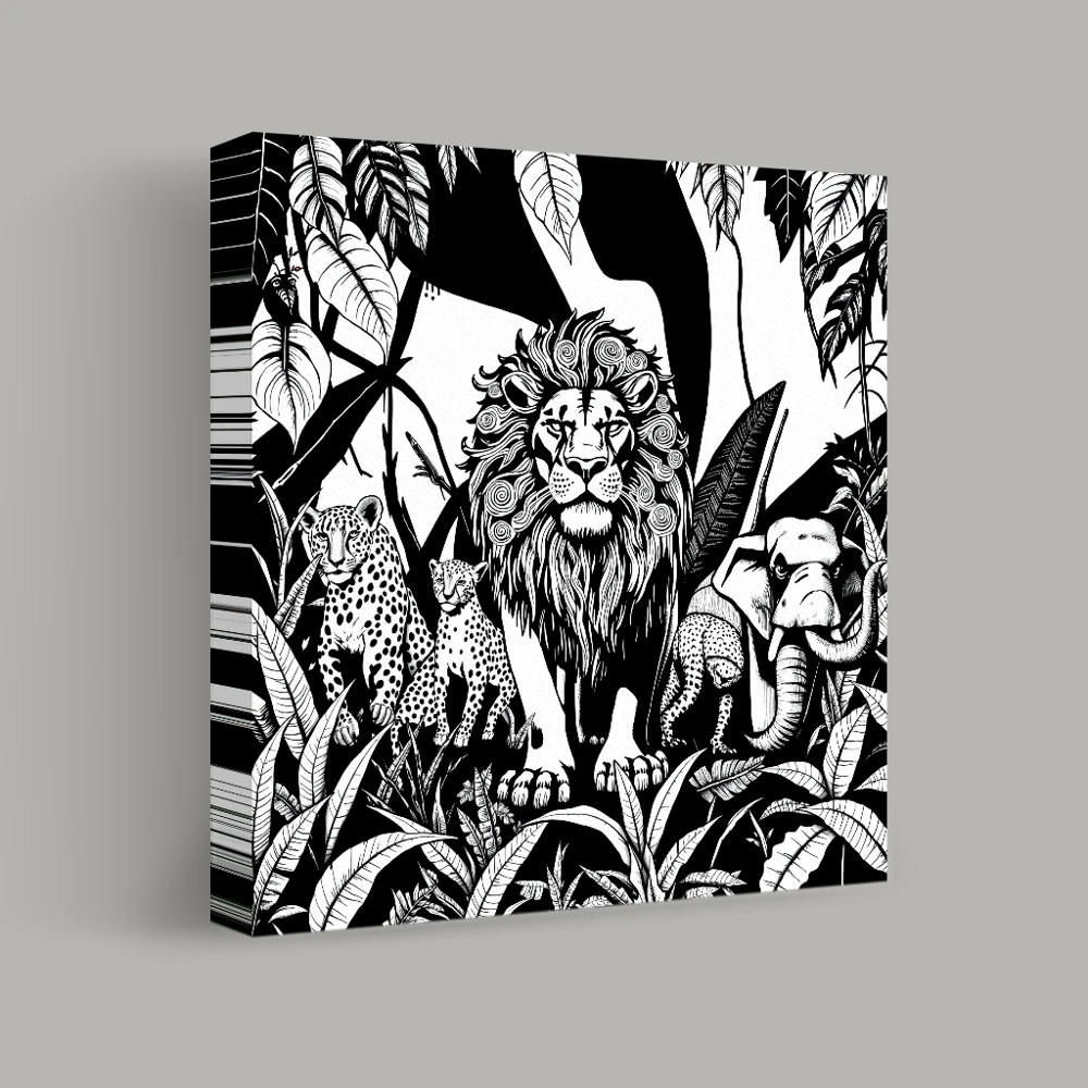 Jungle Assembly — canvas