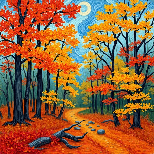 Pathway to Autumn's Heart