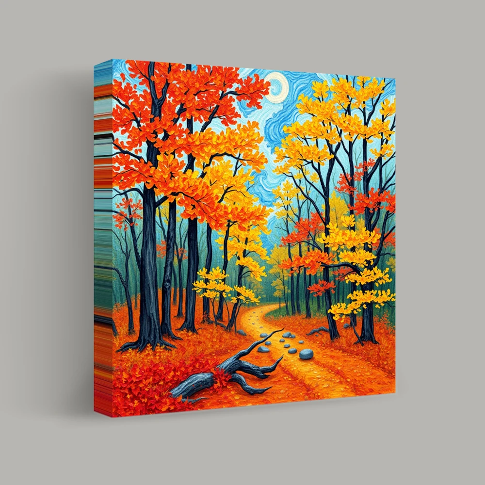 Pathway to Autumn's Heart — canvas