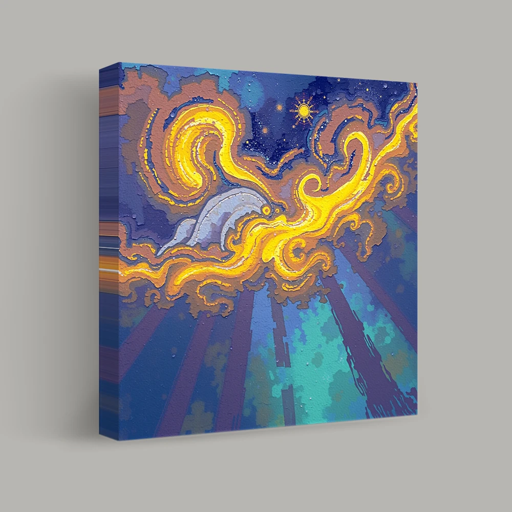 Whispers of Celestial Light — canvas