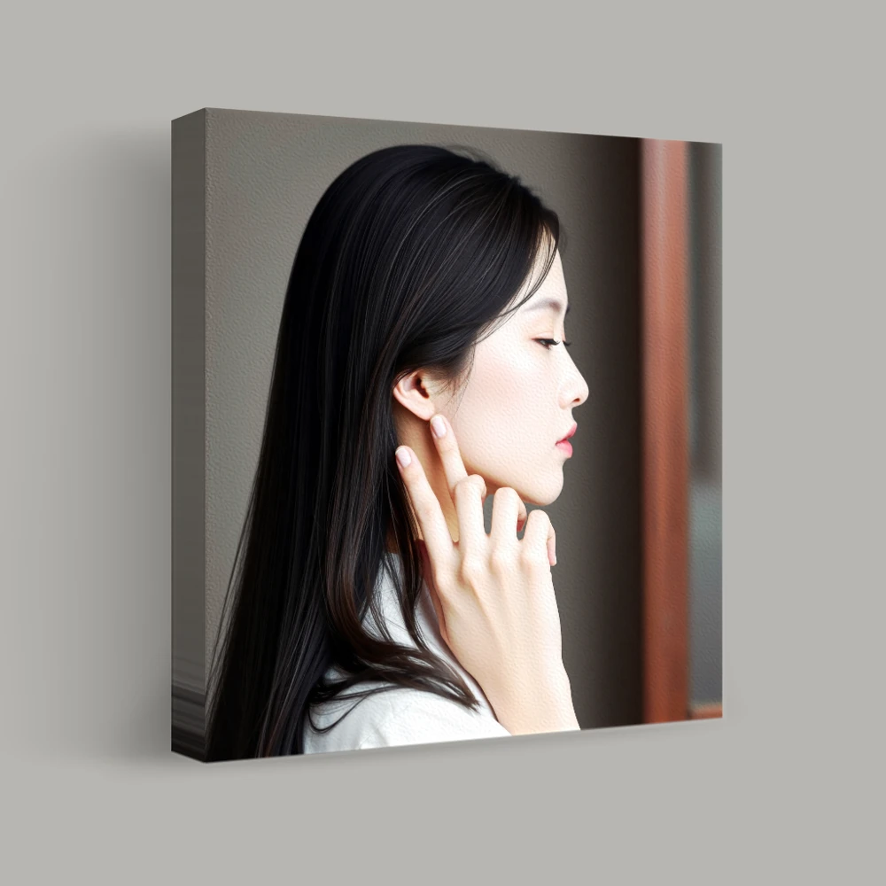Solitude in Profile — canvas
